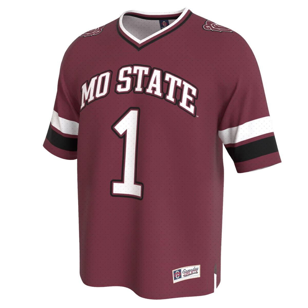 Missouri State University Bears Lightweight Collegiate Football Fashion Jersey - Maroon product image 3, provided for visual