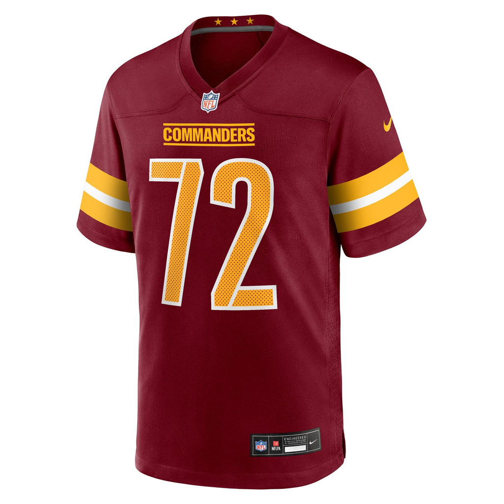 Washington Commanders Josh Conerly Jr. Burgundy Team Game Jersey product image 3, provided for visual reference and product