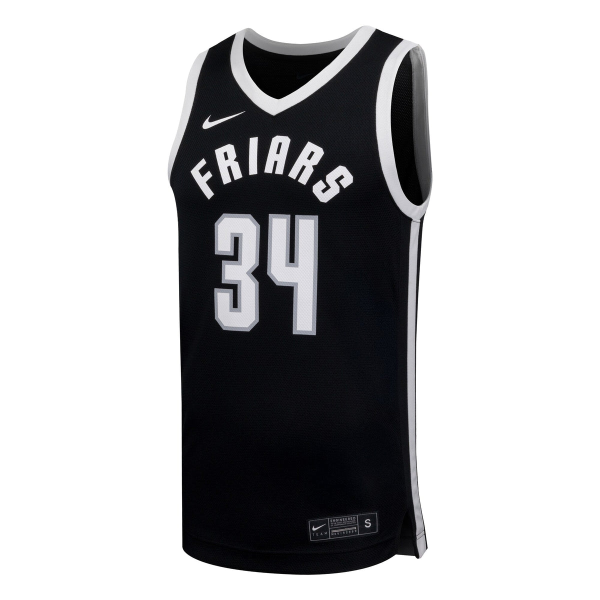 #34 Providence Friars Replica Basketball Jersey - Black product image 3, provided for visual reference and product detail