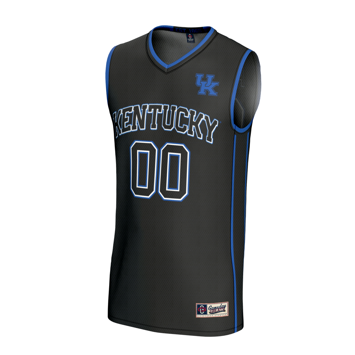 Kentucky Wildcats Lightweight Collegiate Basketball NIL Pick-A-Player Fashion Jersey - Black product image 3, provided for