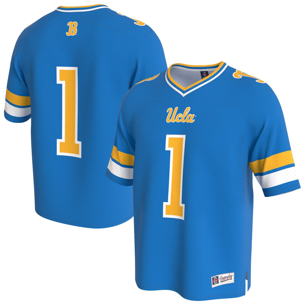 UCLA Bruins Lightweight Collegiate Football Fashion Jersey - Blue product image 1, provided for visual reference and product