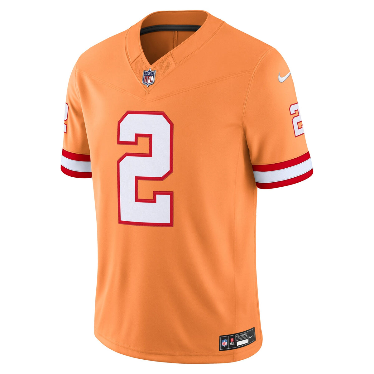 Tampa Bay Buccaneers Emeka Egbuka Creamsicle Alternate Vapor F.U.S.E. Stitched Limited Jersey product image 3, provided for