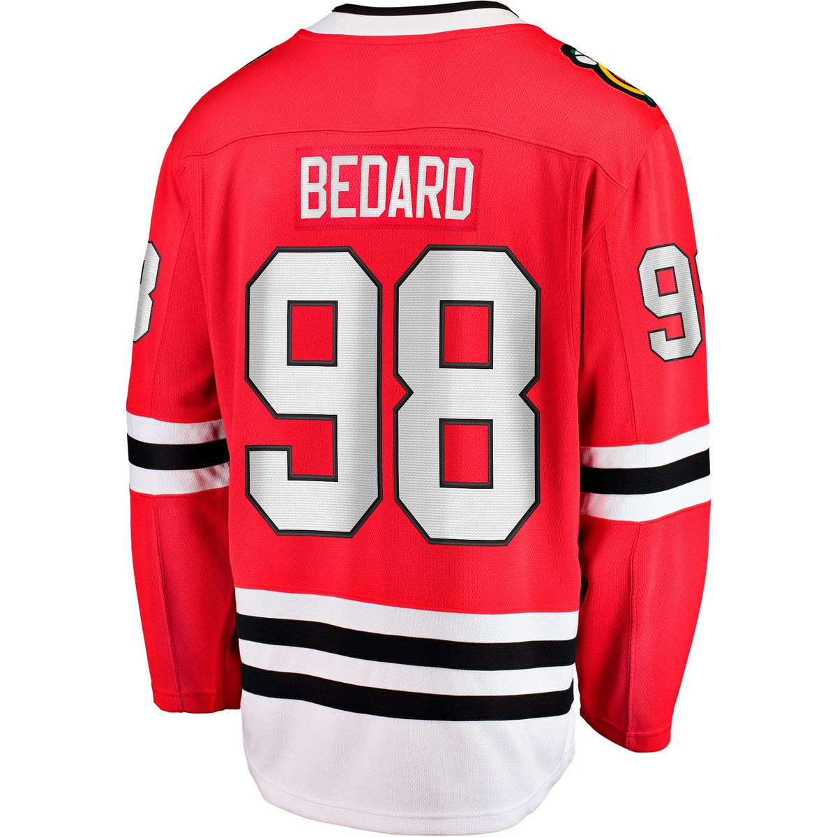 Chicago Blackhawks Connor Bedard Red Home Breakaway Player Jersey product image 4, provided for visual reference and product