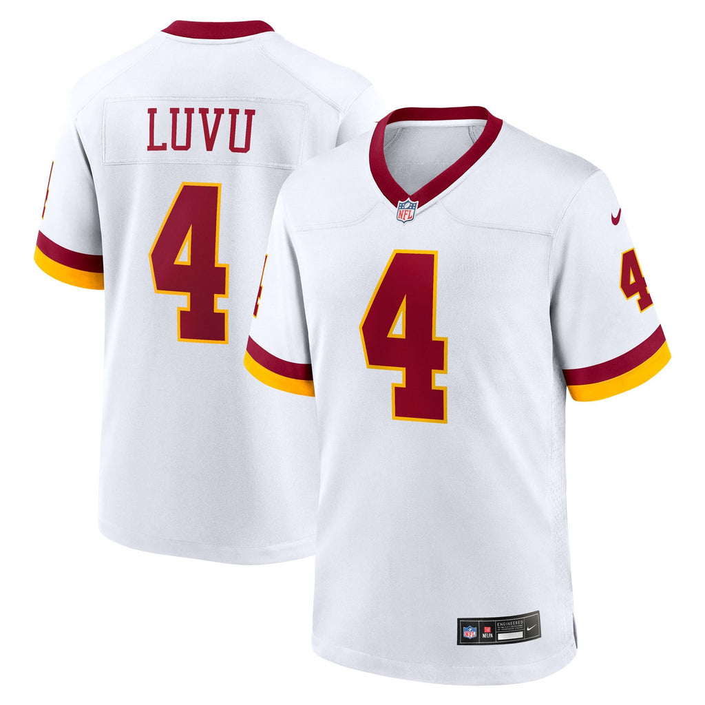 Washington Commanders Frankie Luvu White Game Super Bowl Era Jersey product image 2, provided for visual reference and