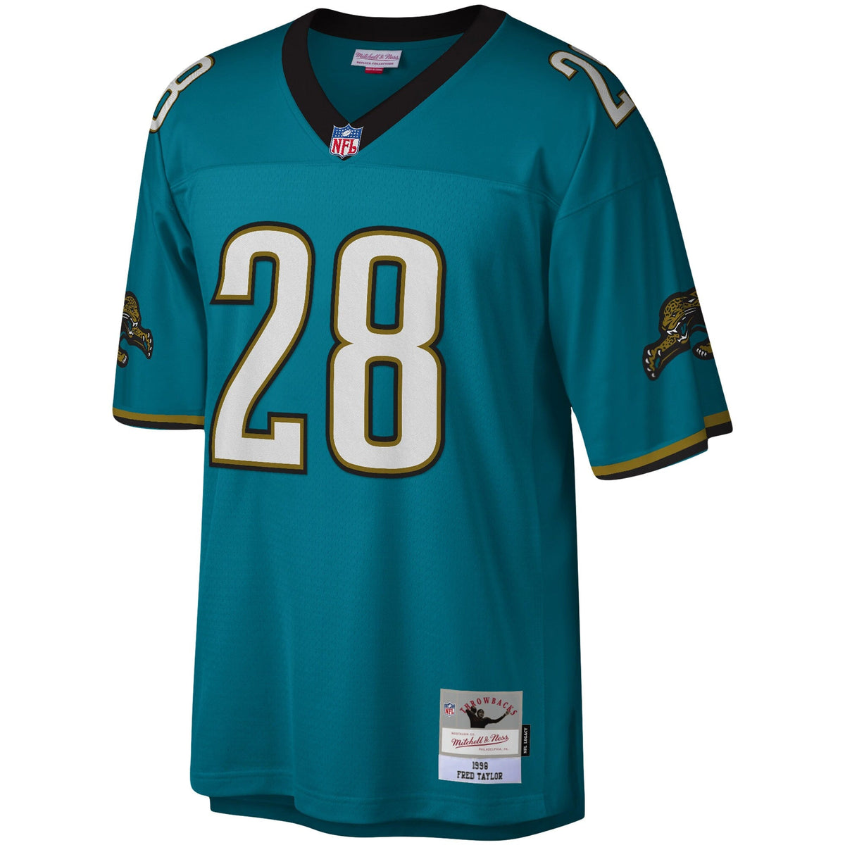 Jacksonville Jaguars Fred Taylor Teal Legacy Replica Jersey product image 3, provided for visual reference and product