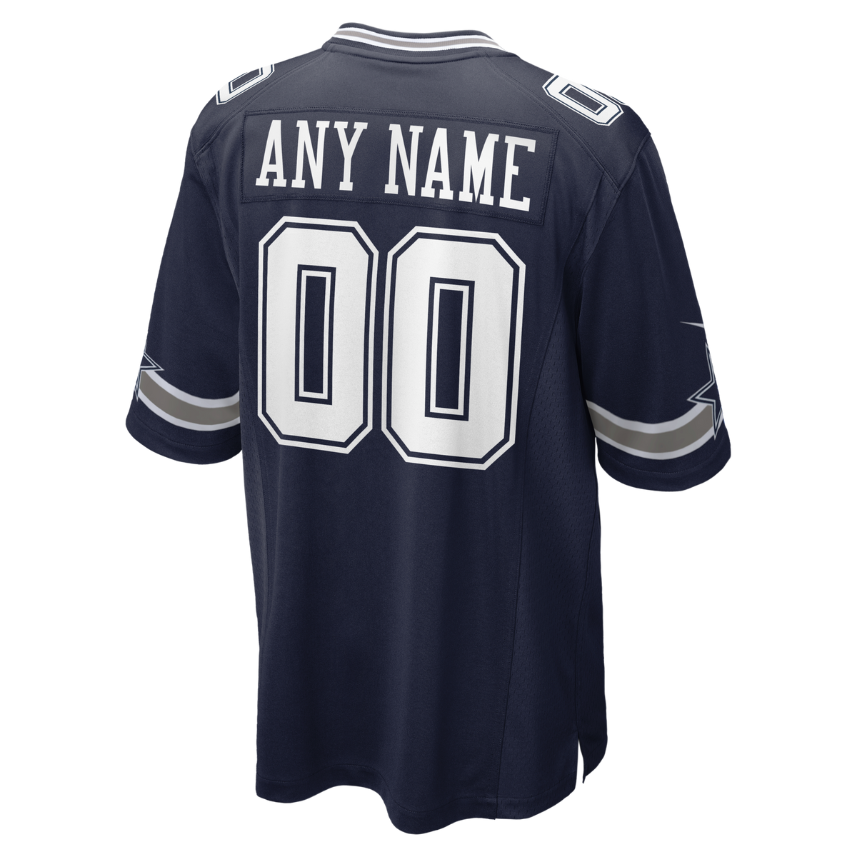 Dallas Cowboys Navy Custom Game Jersey product image 4, provided for visual reference and product detail review