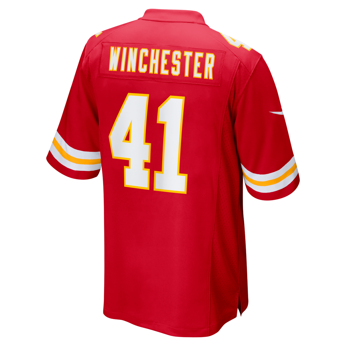 Kansas City Chiefs James Winchester Red Game Jersey product image 3, provided for visual reference and product detail review