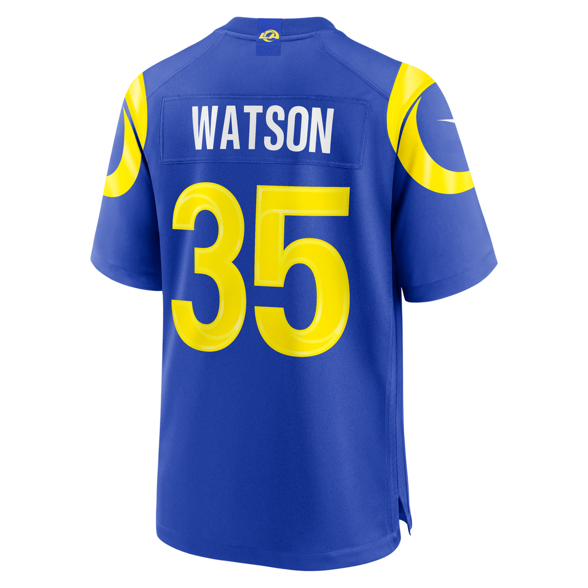 Los Angeles Rams Jaylen Watson Royal Team Game Jersey product image 4, provided for visual reference and product detail