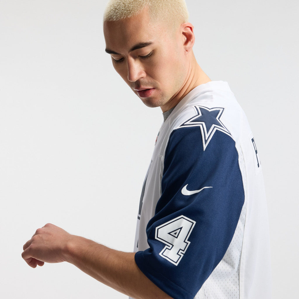 Dallas Cowboys Dak Prescott White Alternate Game Team Jersey product image 11, provided for visual reference and product