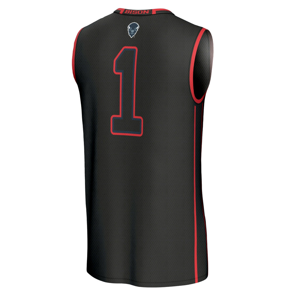 Howard Bison Lightweight Collegiate Basketball Fashion Jersey - Black product image 4, provided for visual reference and