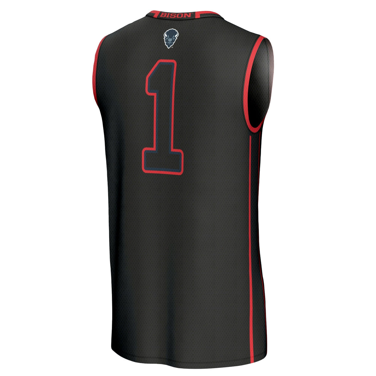 Howard Bison Lightweight Collegiate Basketball Fashion Jersey - Black product image 4, provided for visual reference and