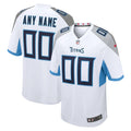 Tennessee Titans White Custom Game Jersey product image 1, provided for visual reference and product detail review