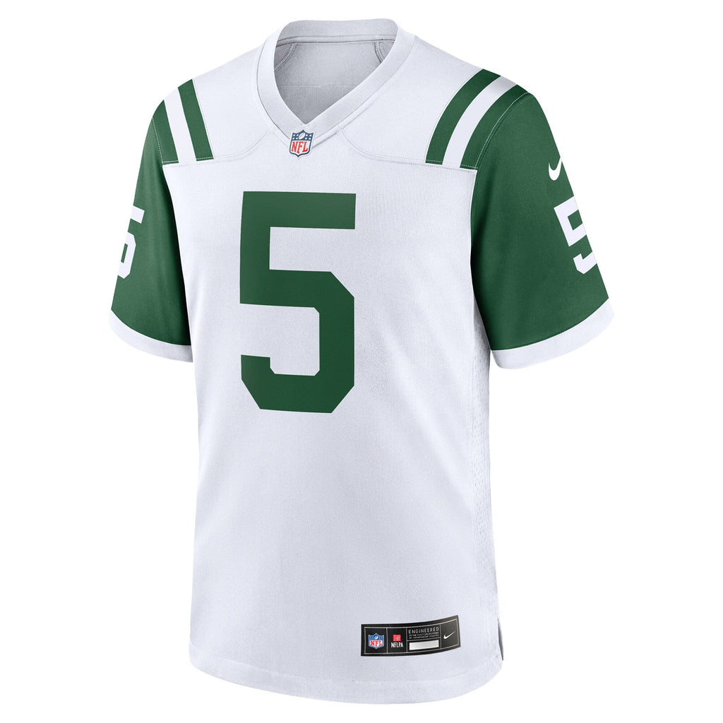 New York Jets Garrett Wilson White Classic Alternate Game Jersey product image 3, provided for visual reference and product