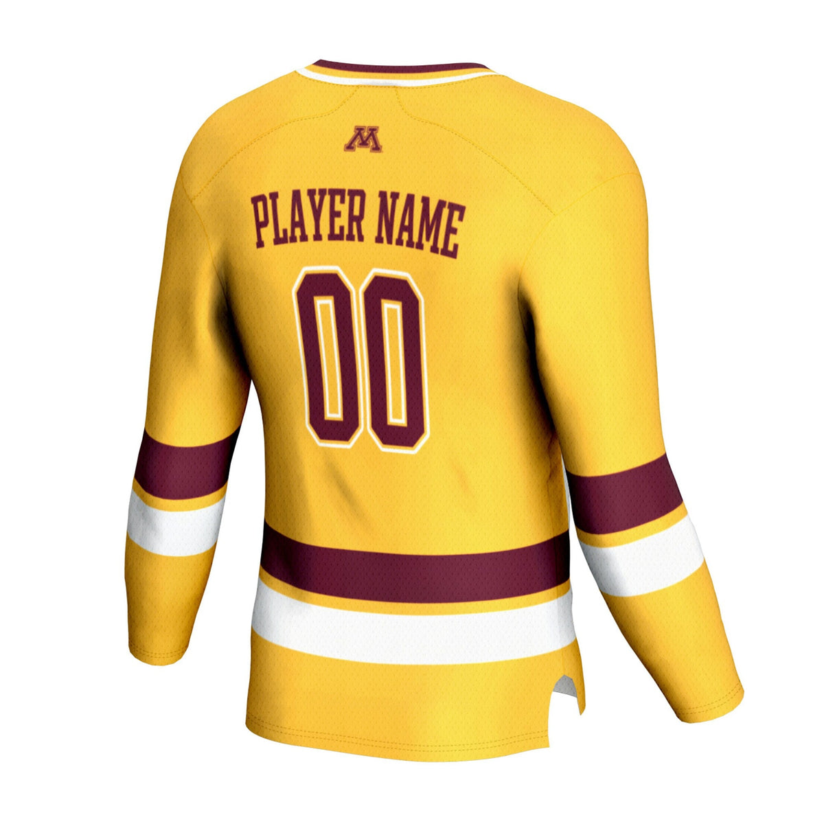 Minnesota Golden Gophers NIL Pick-A-Player Hockey Lightweight Jersey - Gold product image 4, provided for visual reference