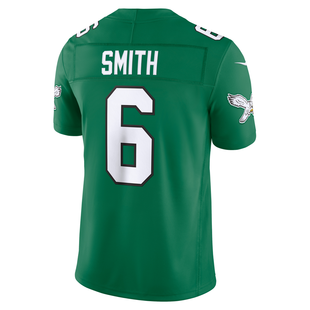 Philadelphia Eagles DeVonta Smith Kelly Green Alternate Vapor F.U.S.E. Stitched Limited Jersey product image 4, provided for
