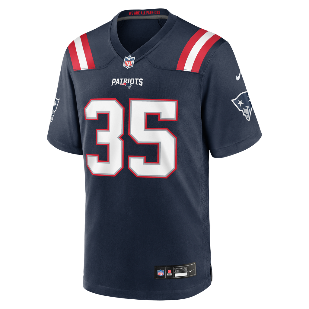 New England Patriots K.J. Britt Navy Team Game Jersey product image 5, provided for visual reference and product detail