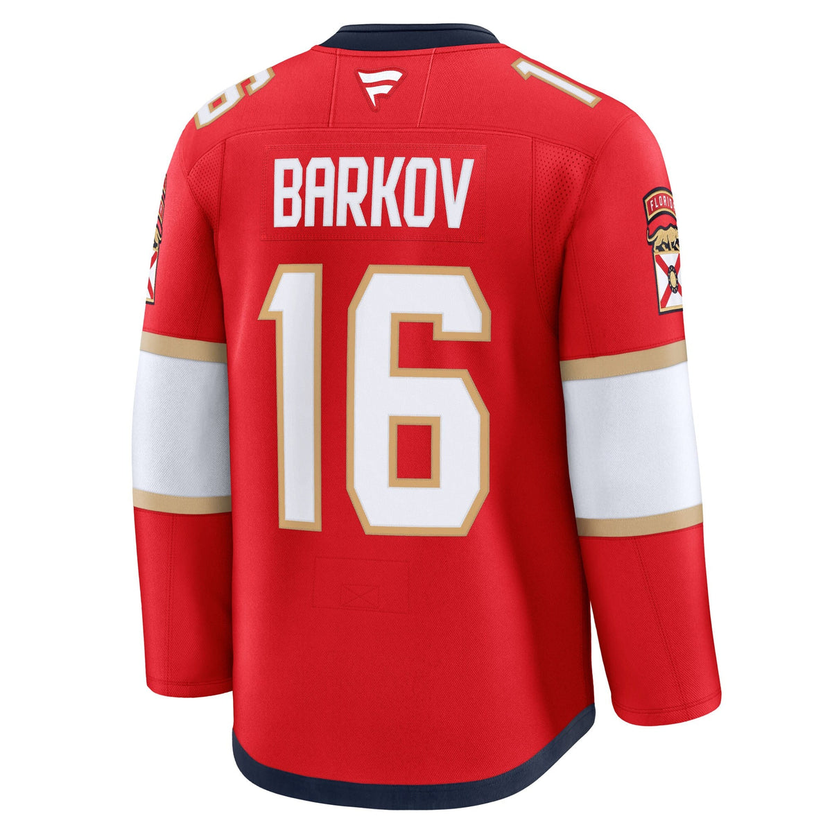 Florida Panthers Aleksander Barkov Red Home Premium Jersey product image 4, provided for visual reference and product detail