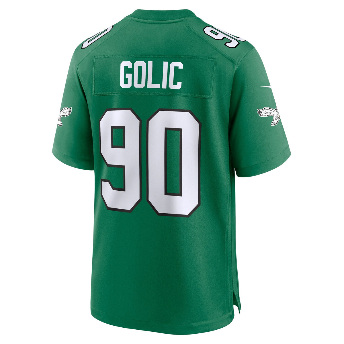 Philadelphia Eagles Mike Golic Kelly Green Retired Player Alternate Game Jersey product image 4, provided for visual