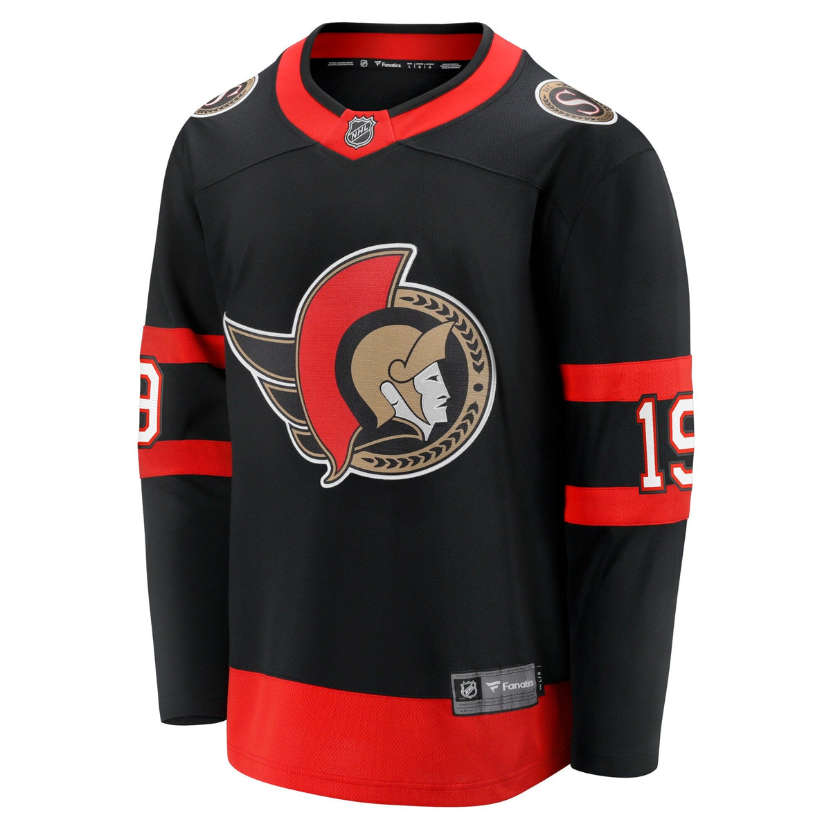 Ottawa Senators Drake Batherson Black Home Breakaway Jersey product image 3, provided for visual reference and product