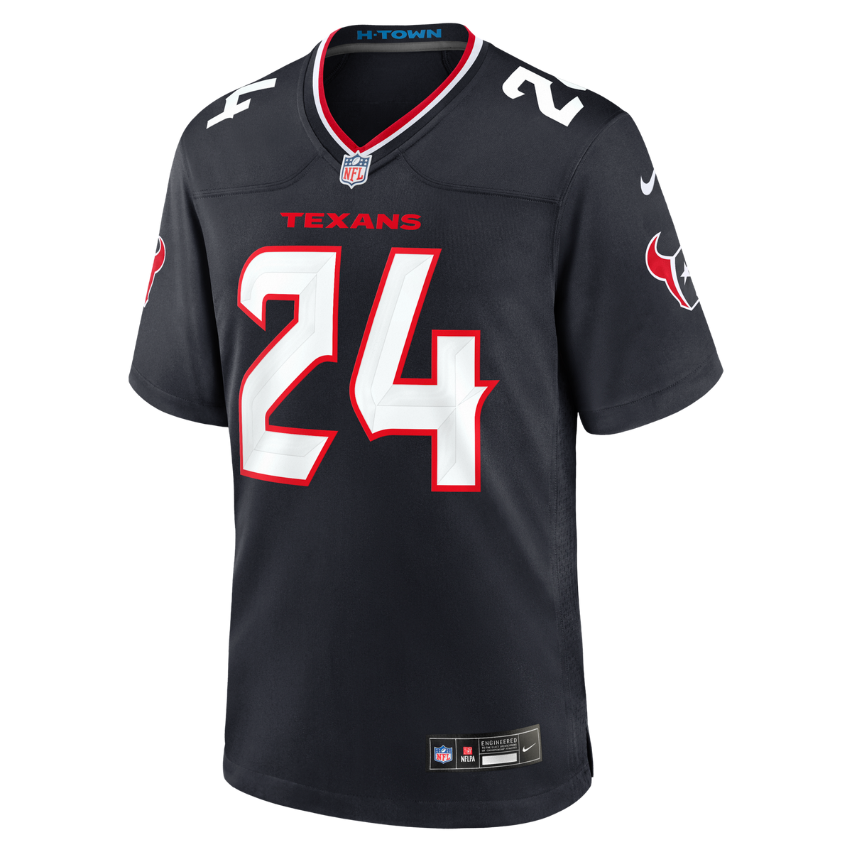 Houston Texans Derek Stingley Jr. Navy Game Jersey product image 3, provided for visual reference and product detail review