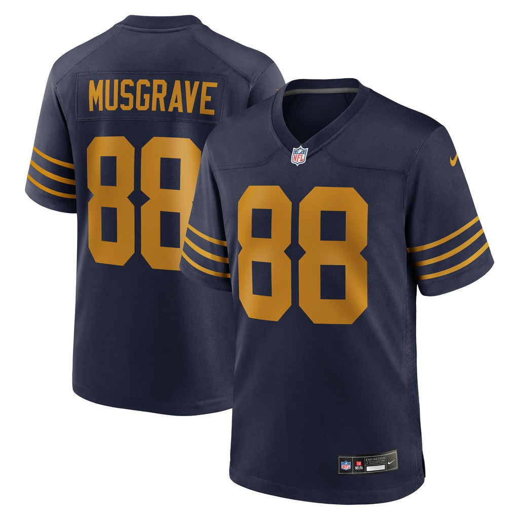 Green Bay Packers Luke Musgrave Navy The 1923 Classic Game Jersey product image 2, provided for visual reference and product