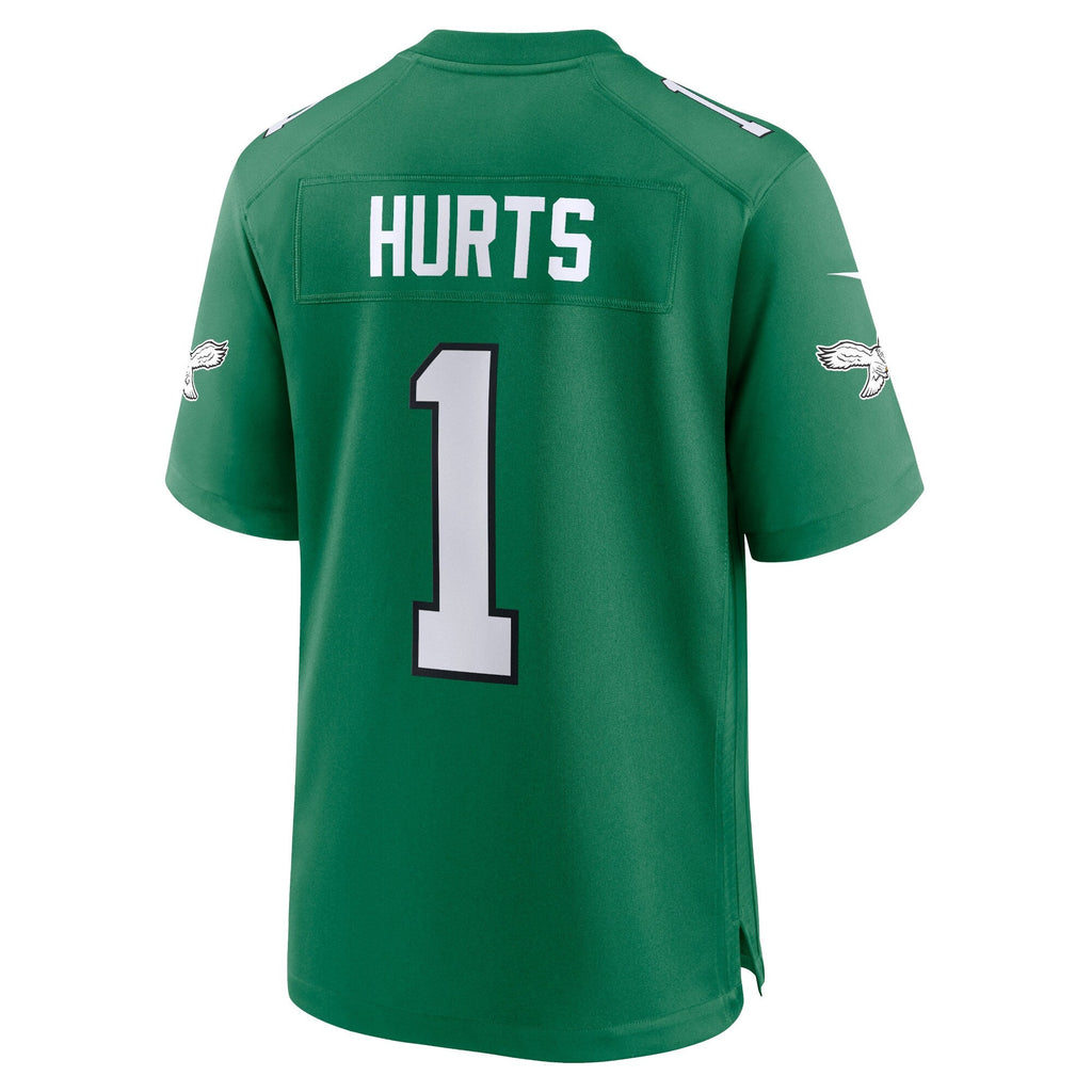 Philadelphia Eagles Jalen Hurts Kelly Green Alternate Game Player Jersey product image 4, provided for visual reference and