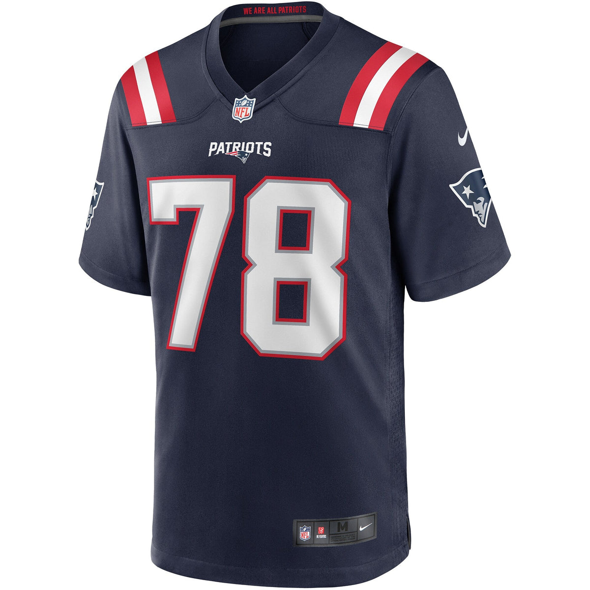 New England Patriots Bruce Armstrong Navy Game Retired Player Jersey product image 3, provided for visual reference and