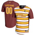 Loyola Chicago Ramblers Collegiate Soccer NIL Pick-A-Player Fashion Jersey - Maroon/Gold product image 1, provided for