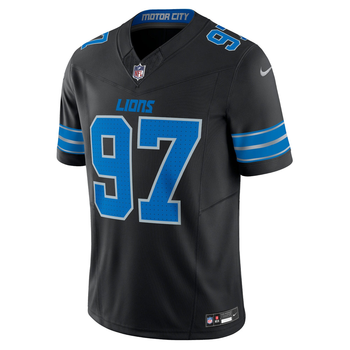 Detroit Lions Aidan Hutchinson Black 2nd Alternate Vapor F.U.S.E. Limited Jersey product image 3, provided for visual