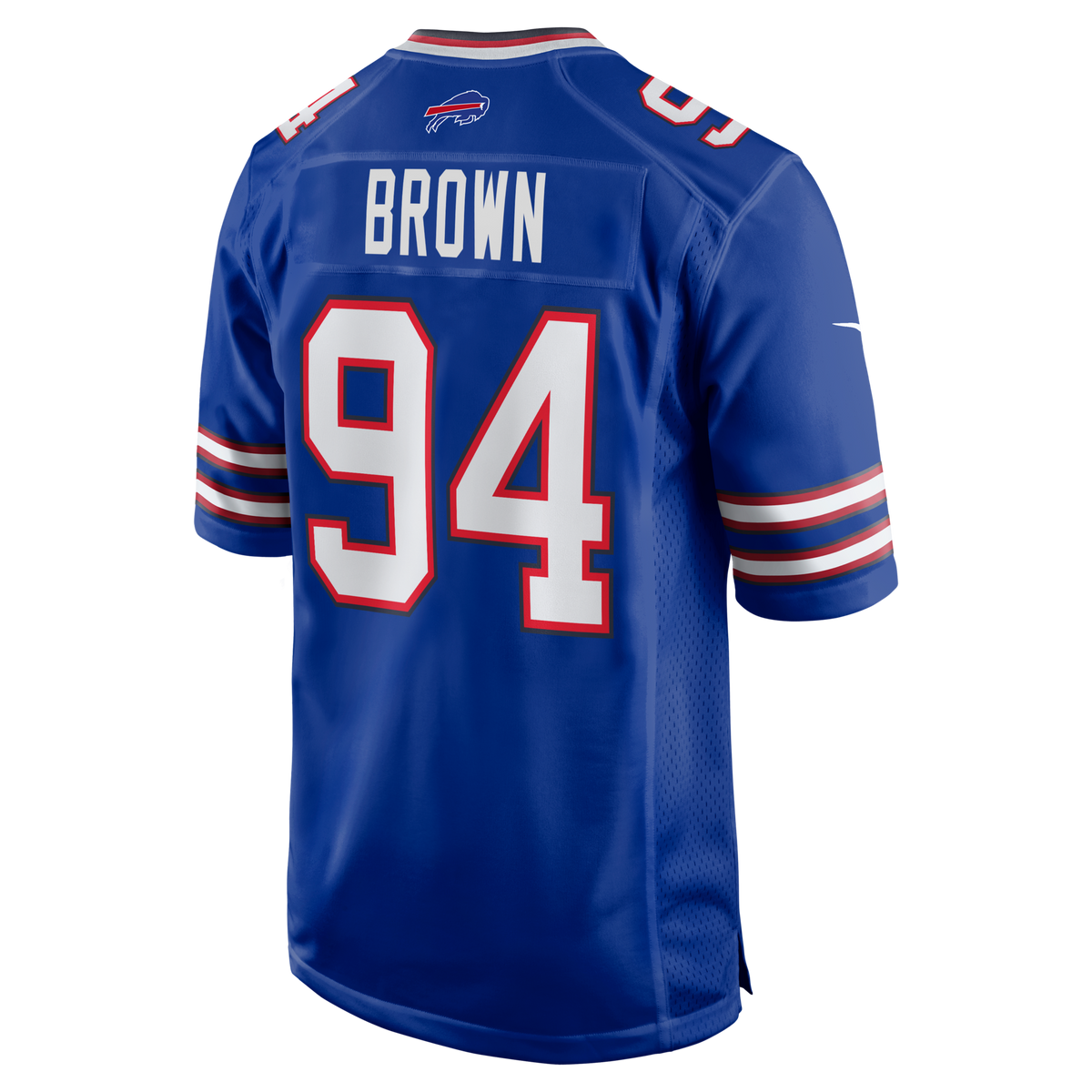 Buffalo Bills Andrew Brown Royal Game Jersey product image 3, provided for visual reference and product detail review