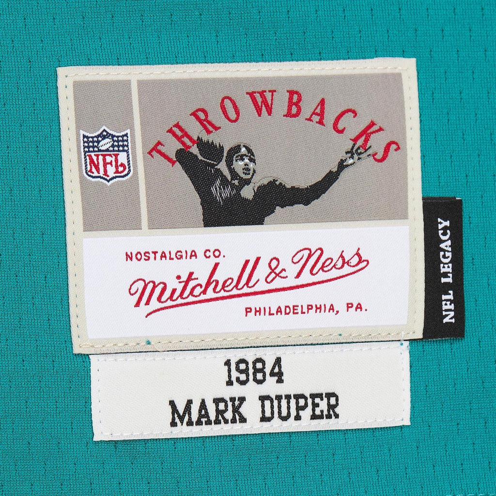 Miami Dolphins Mark Duper Aqua Legacy Replica Jersey product image 6, provided for visual reference and product detail review