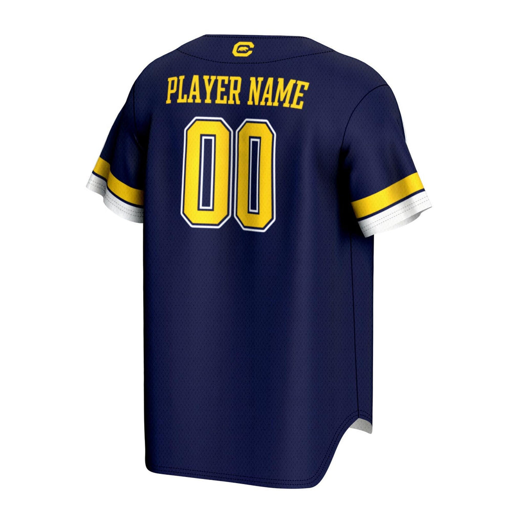 Cal Bears NIL Pick-A-Player Lightweight Baseball Jersey - Navy product image 4, provided for visual reference and product