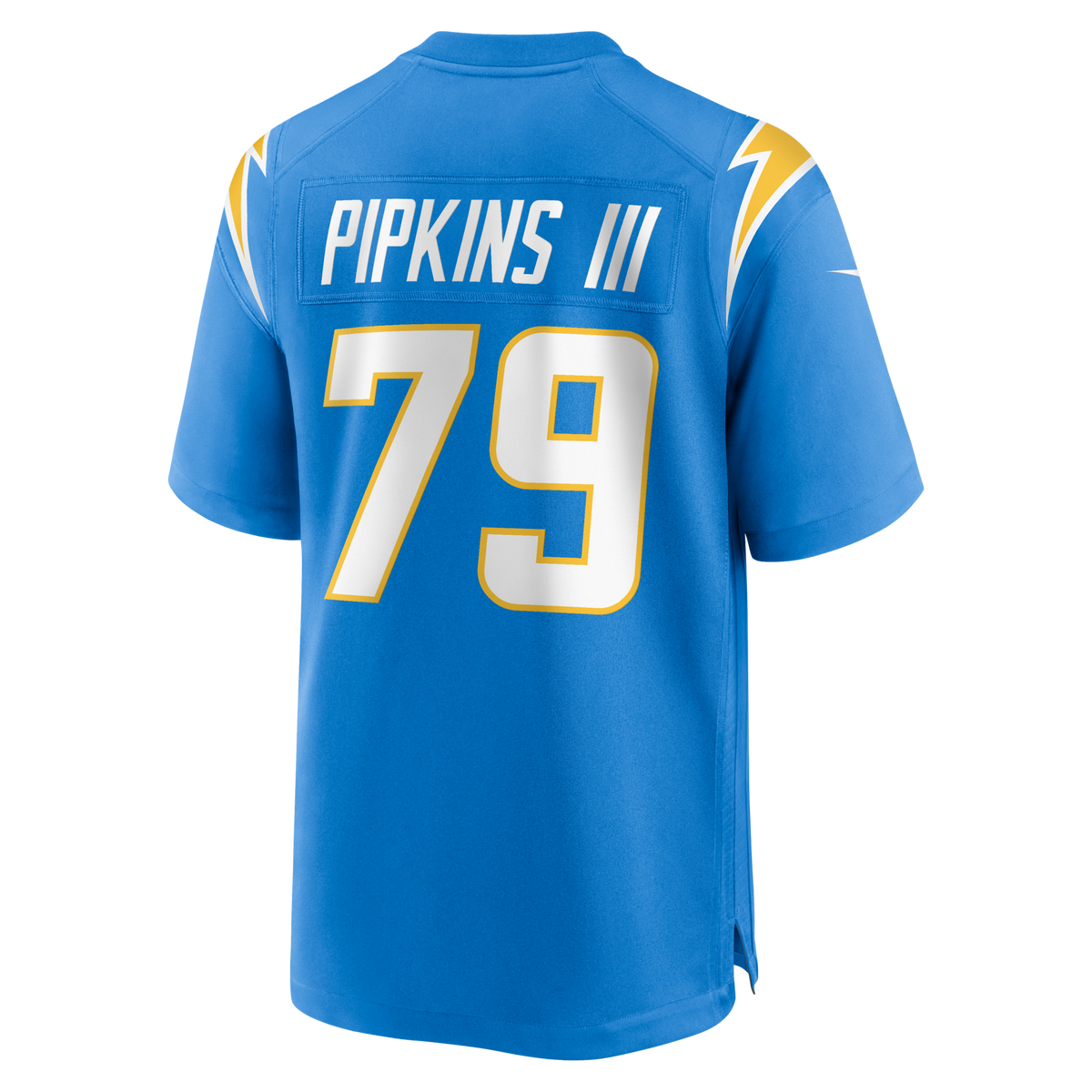 Los Angeles Chargers Trey Pipkins III Powder Blue Game Jersey product image 3, provided for visual reference and product