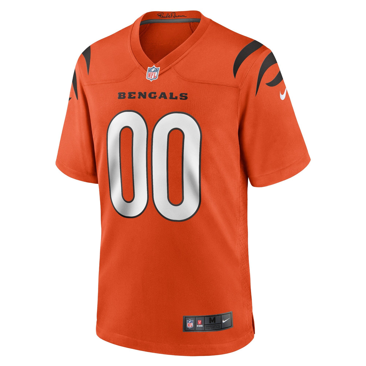 Cincinnati Bengals Orange Alternate Game Custom Jersey product image 3, provided for visual reference and product detail