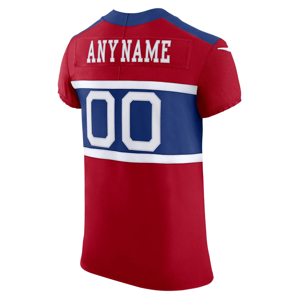 New York Giants Red Alternate Vapor F.U.S.E. Elite Custom Jersey product image 4, provided for visual reference and product