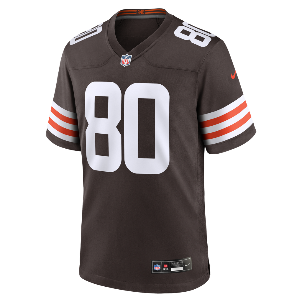 Cleveland Browns Jamari Thrash Brown Team Game Jersey product image 2, provided for visual reference and product detail