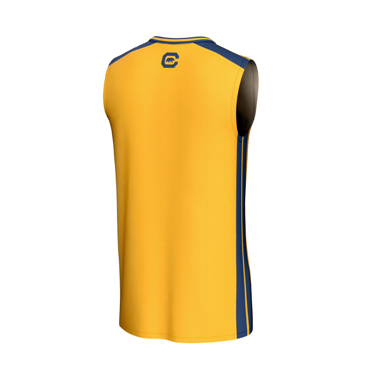 Cal Bears Lightweight Collegiate Basketball Fashion Jersey - Gold product image 4, provided for visual reference and product