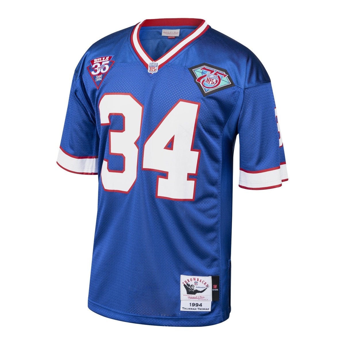 Buffalo Bills 1985 Thurman Thomas Royal Authentic Throwback Retired Player Jersey product image 3, provided for visual