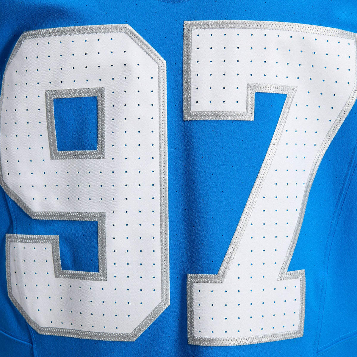 Detroit Lions Aidan Hutchinson Blue Alternate Vapor F.U.S.E. Elite Jersey product image 4, provided for visual reference and