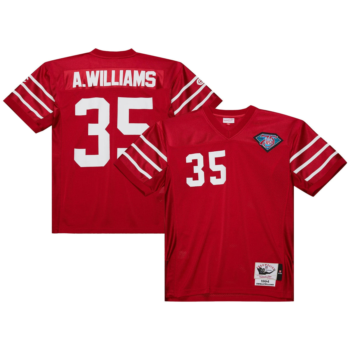 Arizona Cardinals 1994 Aeneas Williams Cardinal Authentic Throwback Retired Player Jersey product image 2, provided for