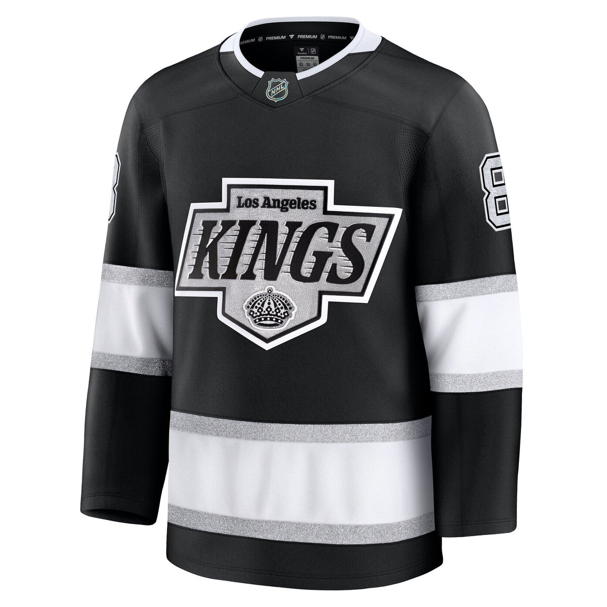 Los Angeles Kings Drew Doughty Black Home Premium Jersey product image 3, provided for visual reference and product detail