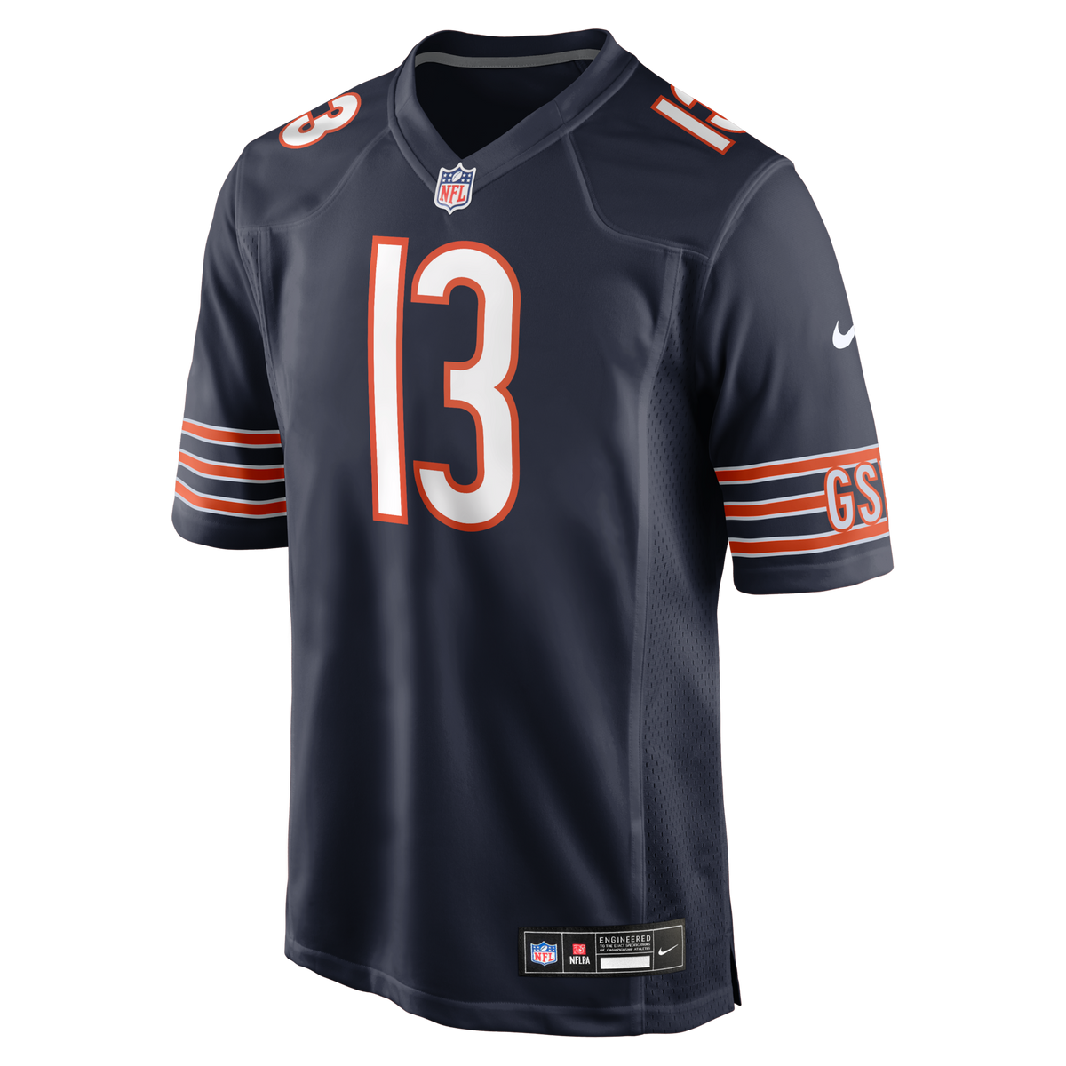 Chicago Bears Keenan Allen Navy Team Game Jersey product image 2, provided for visual reference and product detail review