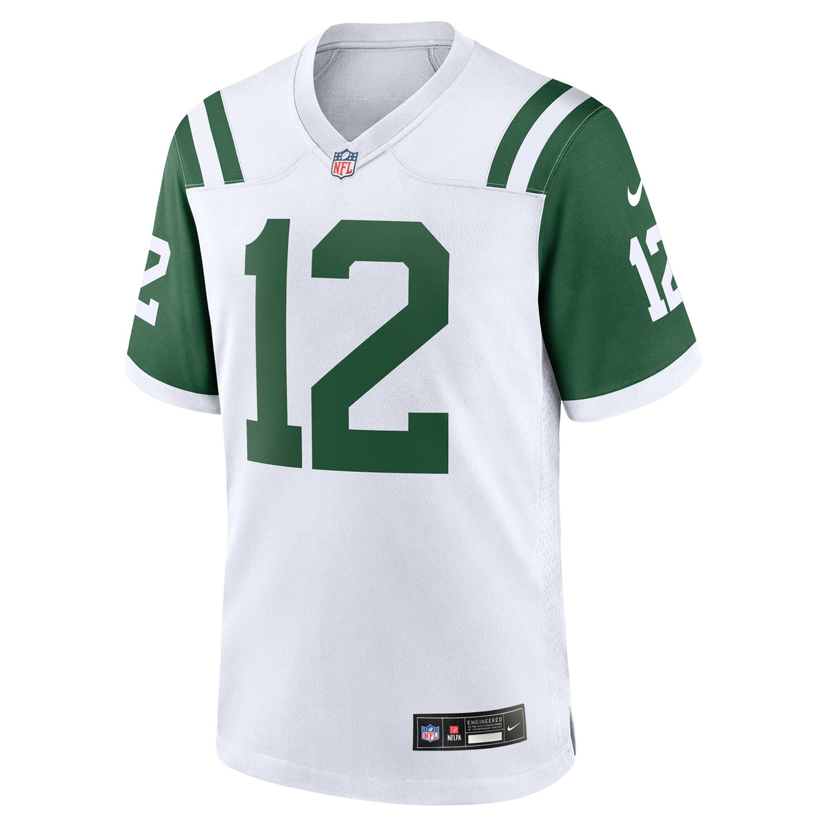 New York Jets Joe Namath White Classic Alternate Retired Player Game Jersey product image 3, provided for visual reference