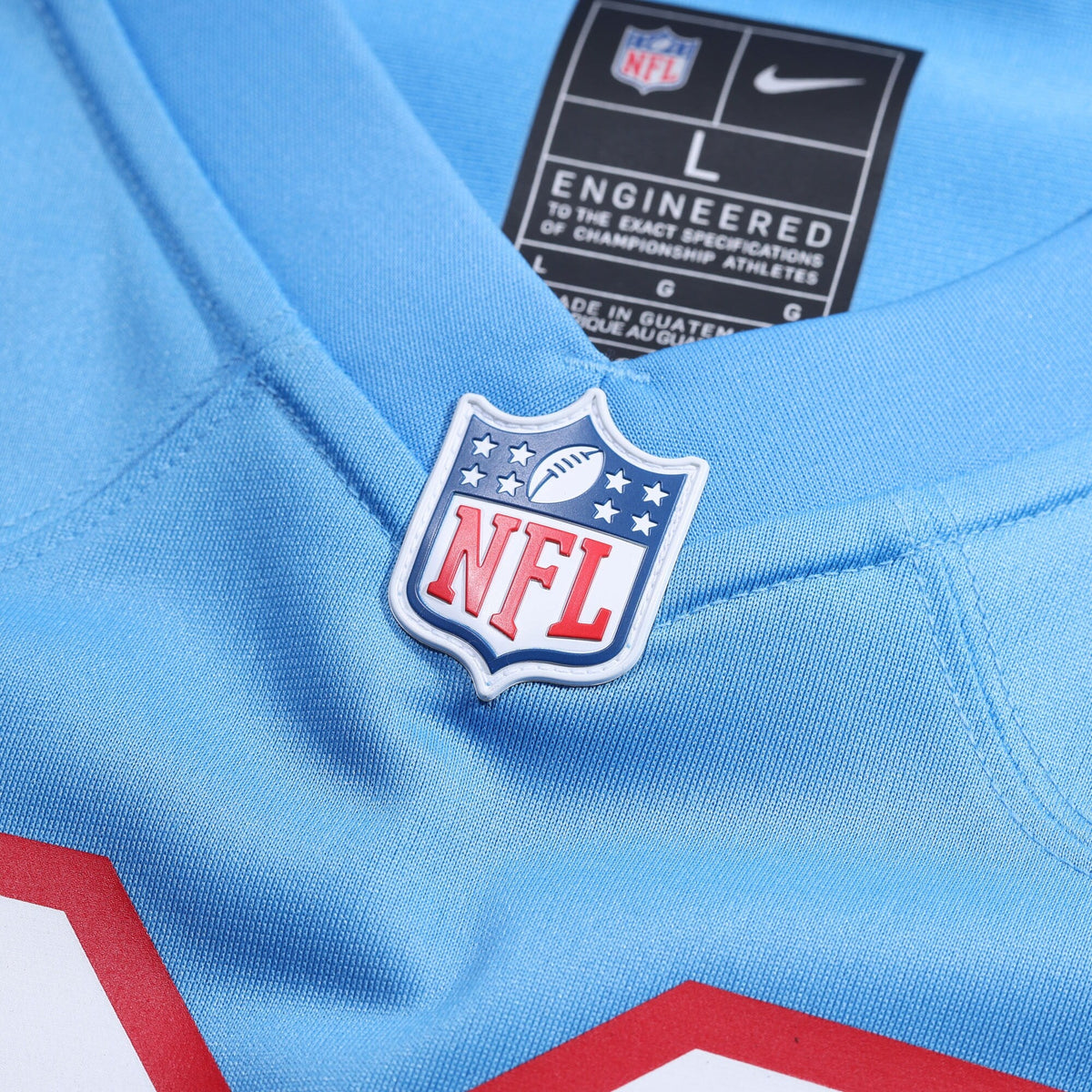 Tennessee Titans Earl Campbell Light Blue Retired Player Alternate Game Jersey product image 5, provided for visual