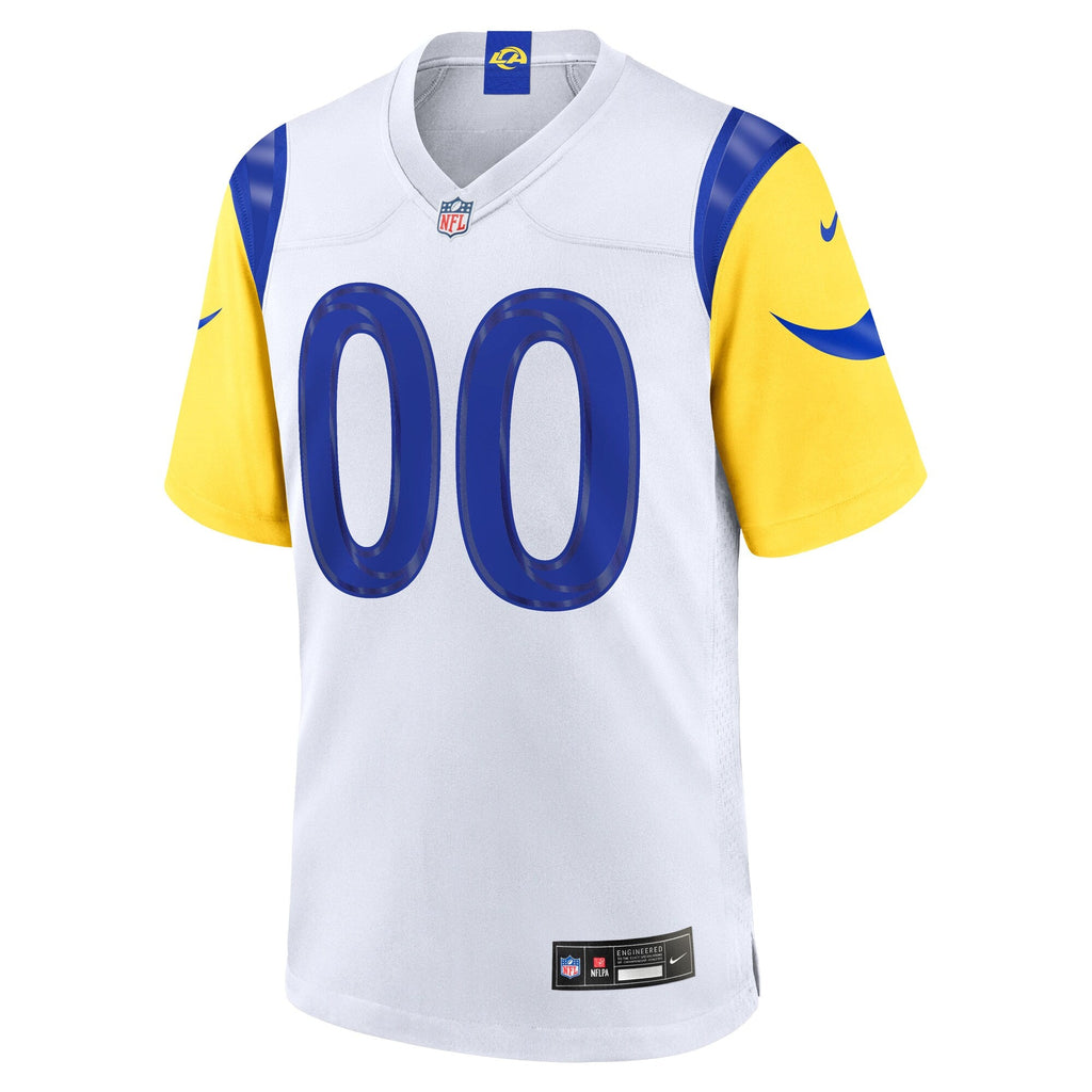 Los Angeles Rams White Custom Game Jersey product image 3, provided for visual reference and product detail review