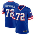 New York Giants Osi Umenyiora Royal Retired Player Alternate Game Jersey product image 1, provided for visual reference and