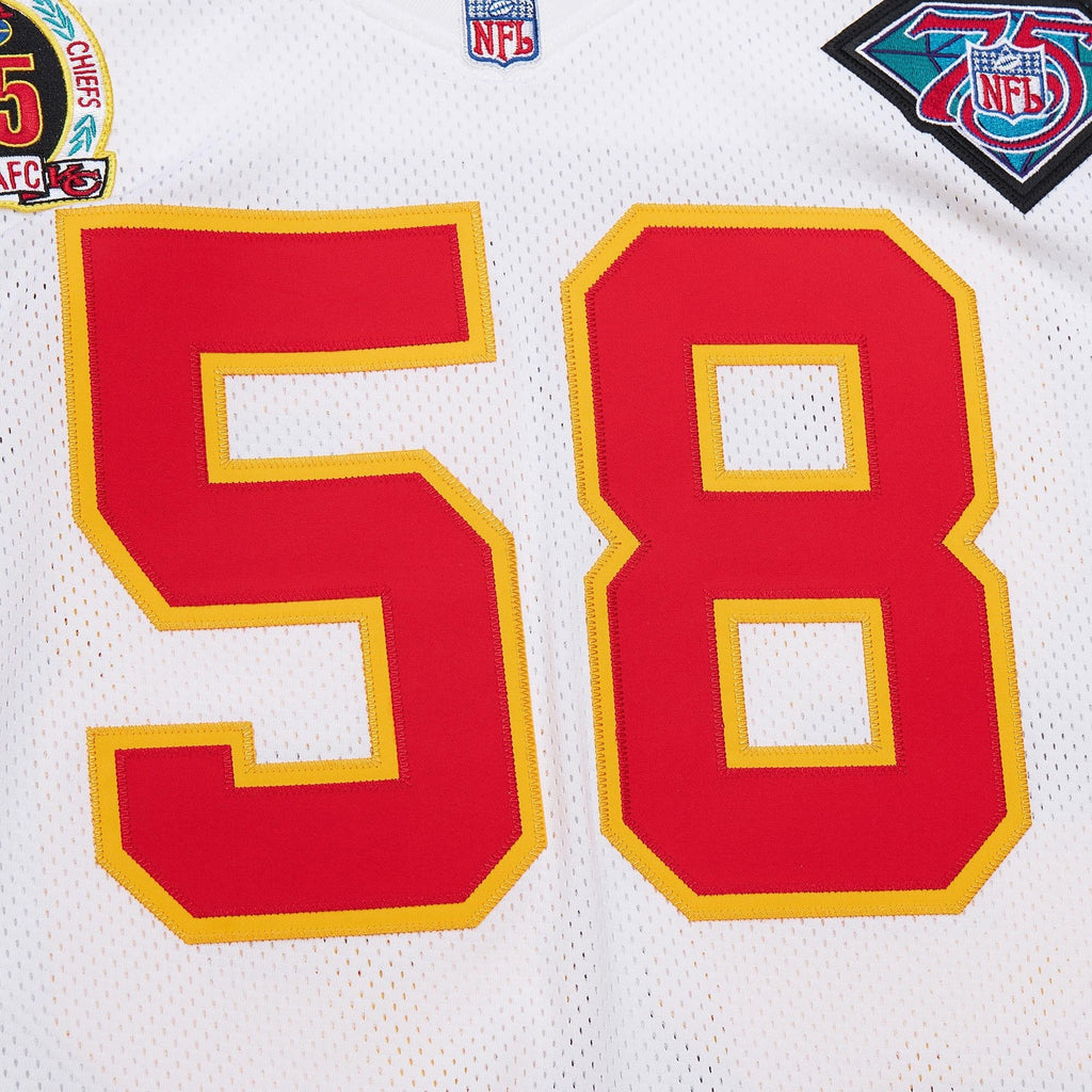 Kansas City Chiefs 1994 Derrick Thomas White Authentic Throwback Retired Player Jersey product image 5, provided for visual