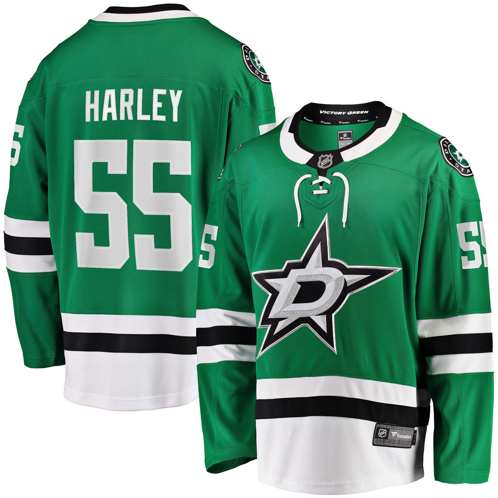 Dallas Stars Thomas Harley Kelly Green Home Premier Breakaway Player Jersey product image 2, provided for visual reference