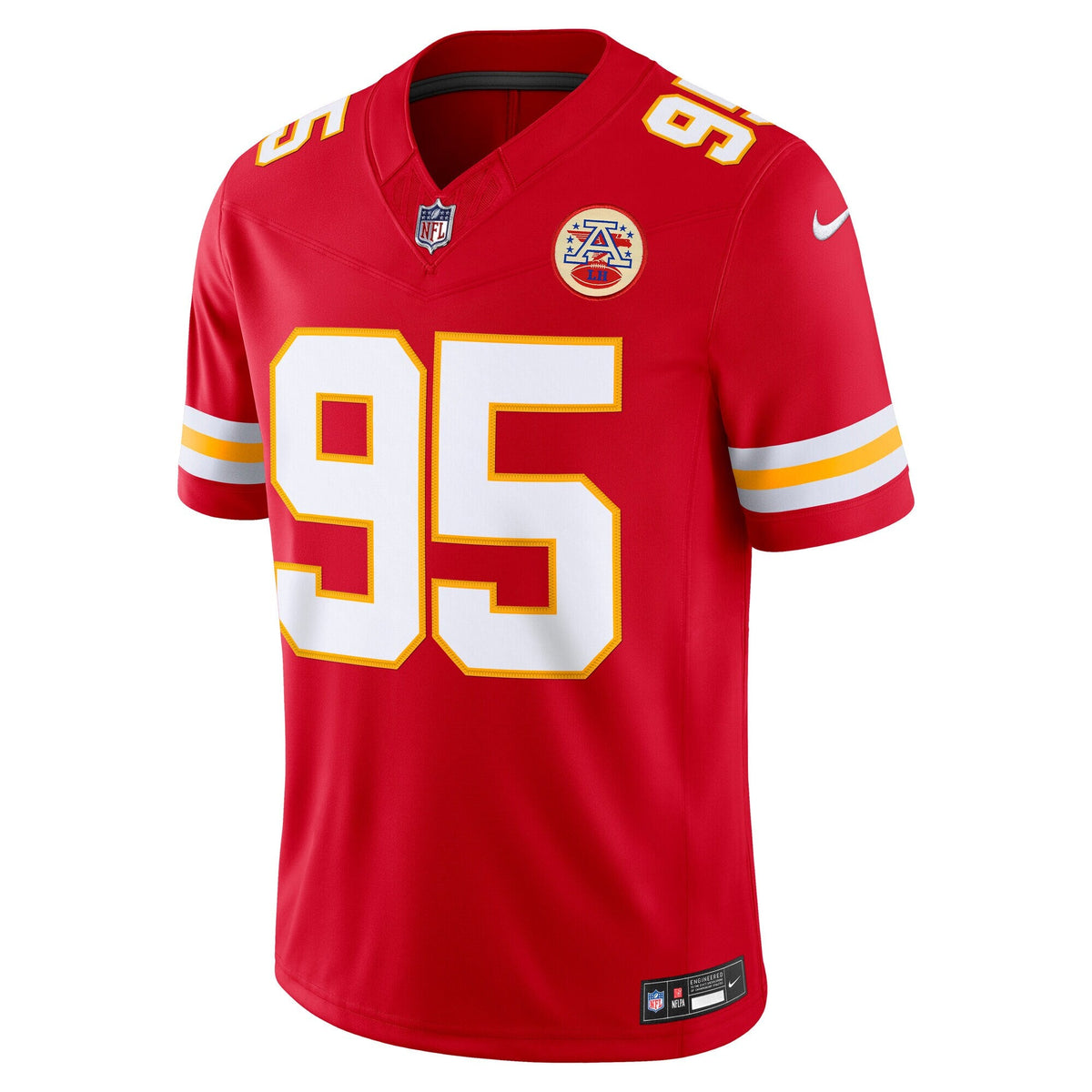Kansas City Chiefs Chris Jones Red Team Vapor F.U.S.E. Stitched Limited Jersey product image 3, provided for visual