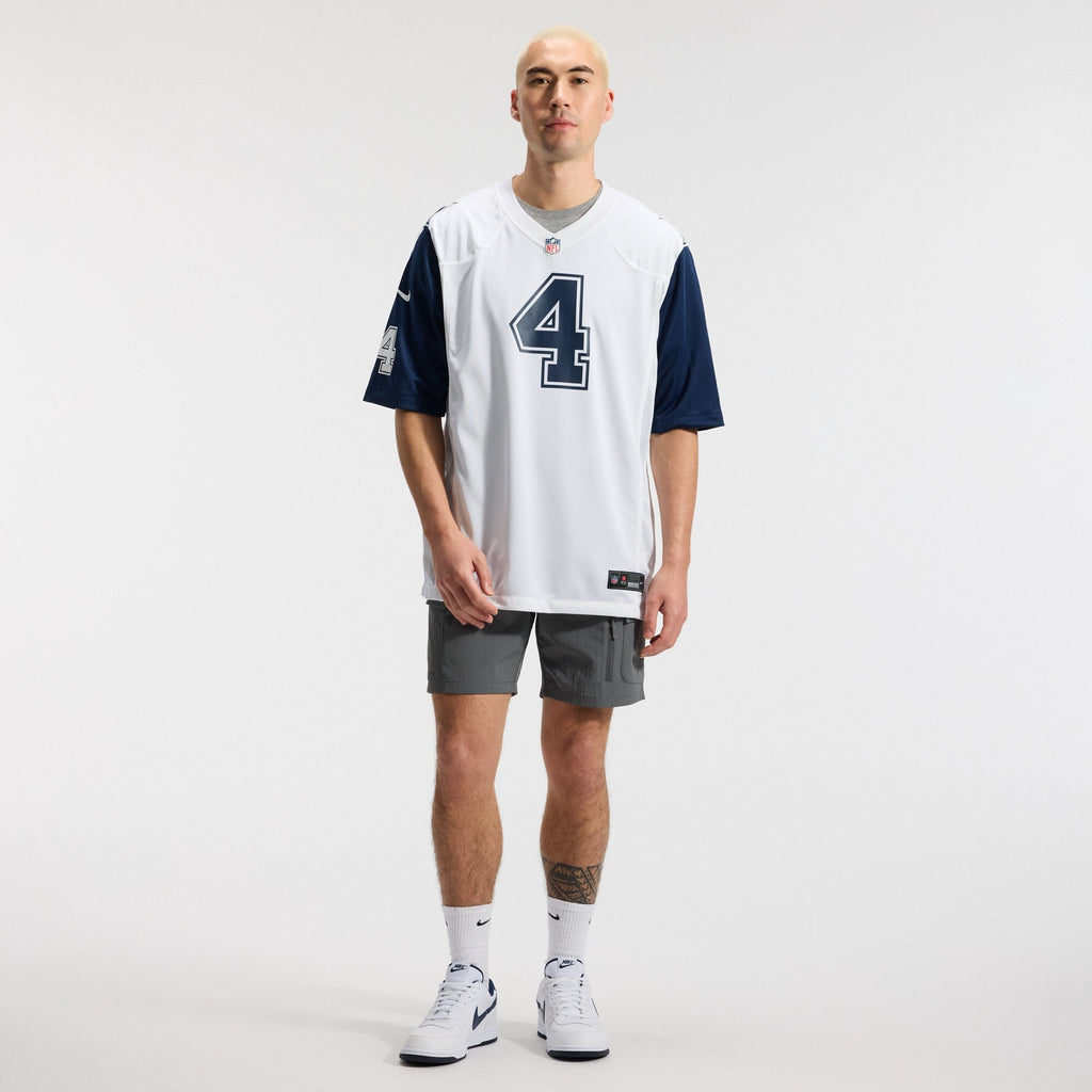 Dallas Cowboys Dak Prescott White Alternate Game Team Jersey product image 5, provided for visual reference and product